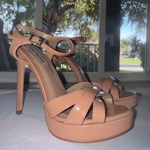 Steve Madden Tan Platform Stiletto Heels